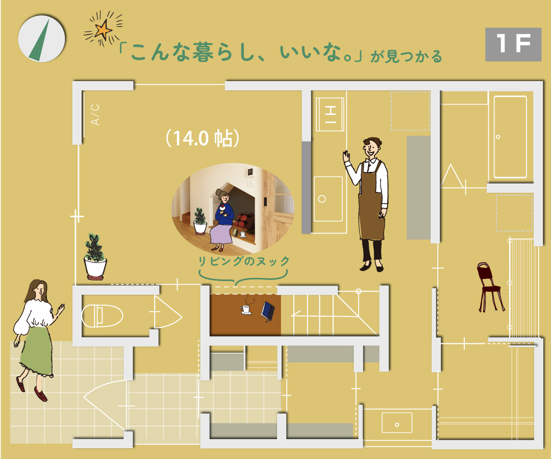 sista女池モデルハウス 間取り図